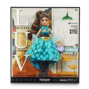 L.U.V. Fashion Doll HARPER 10" Limitless Unique Vibrant Effortlessly Elegant New